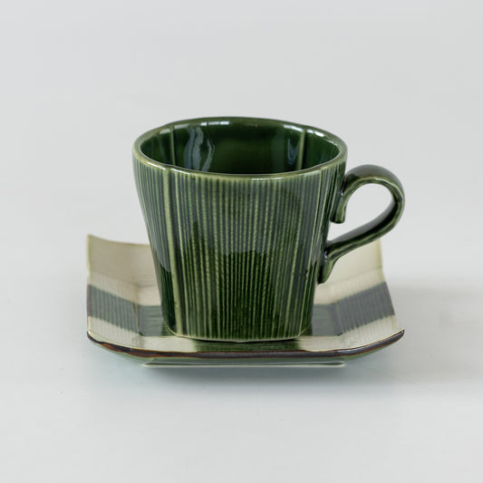 FORREST GREEN CUP & SAUCER