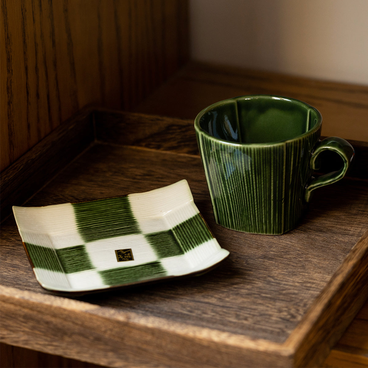 FORREST GREEN CUP & SAUCER