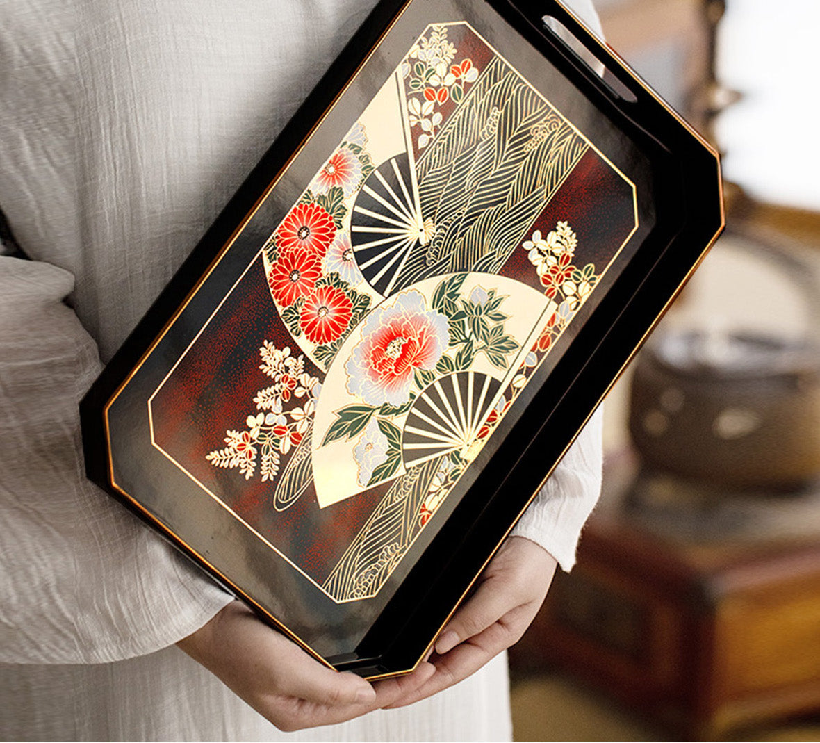 REFINED JAPANESE STYLE TEA PLATE