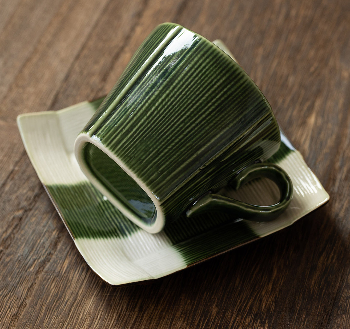 FORREST GREEN CUP & SAUCER