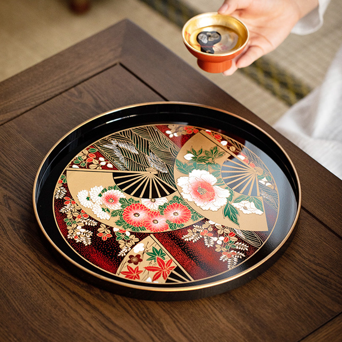 REFINED JAPANESE STYLE TEA PLATE