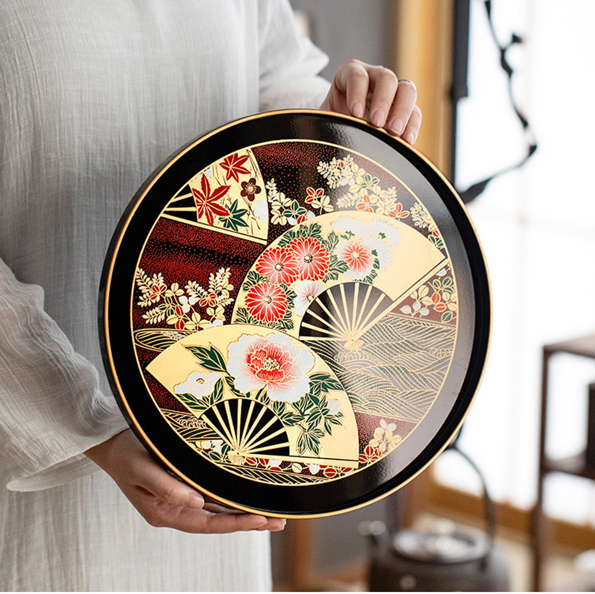 REFINED JAPANESE STYLE TEA PLATE