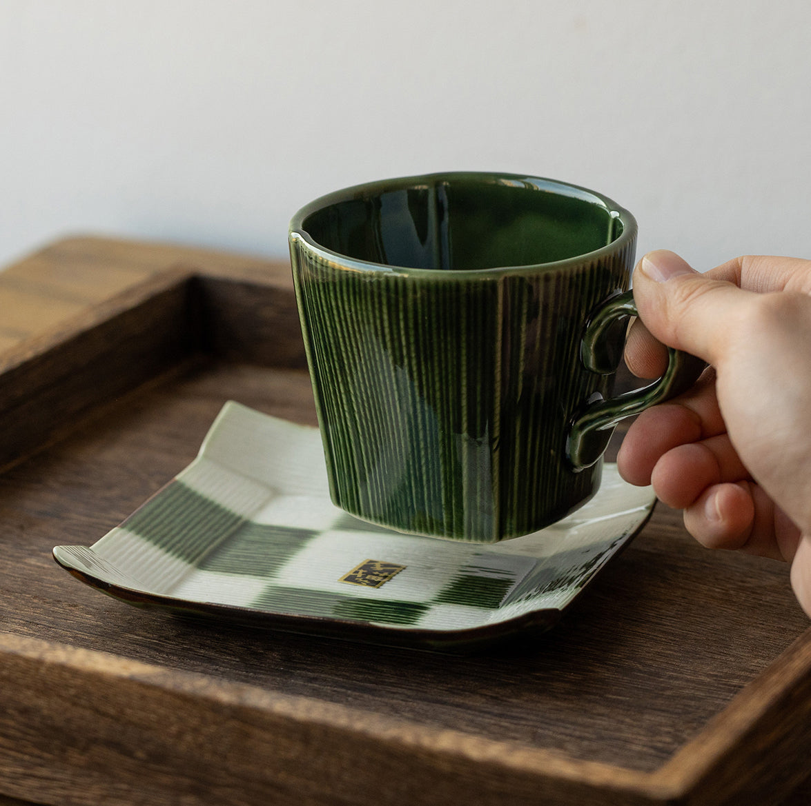 FORREST GREEN CUP & SAUCER